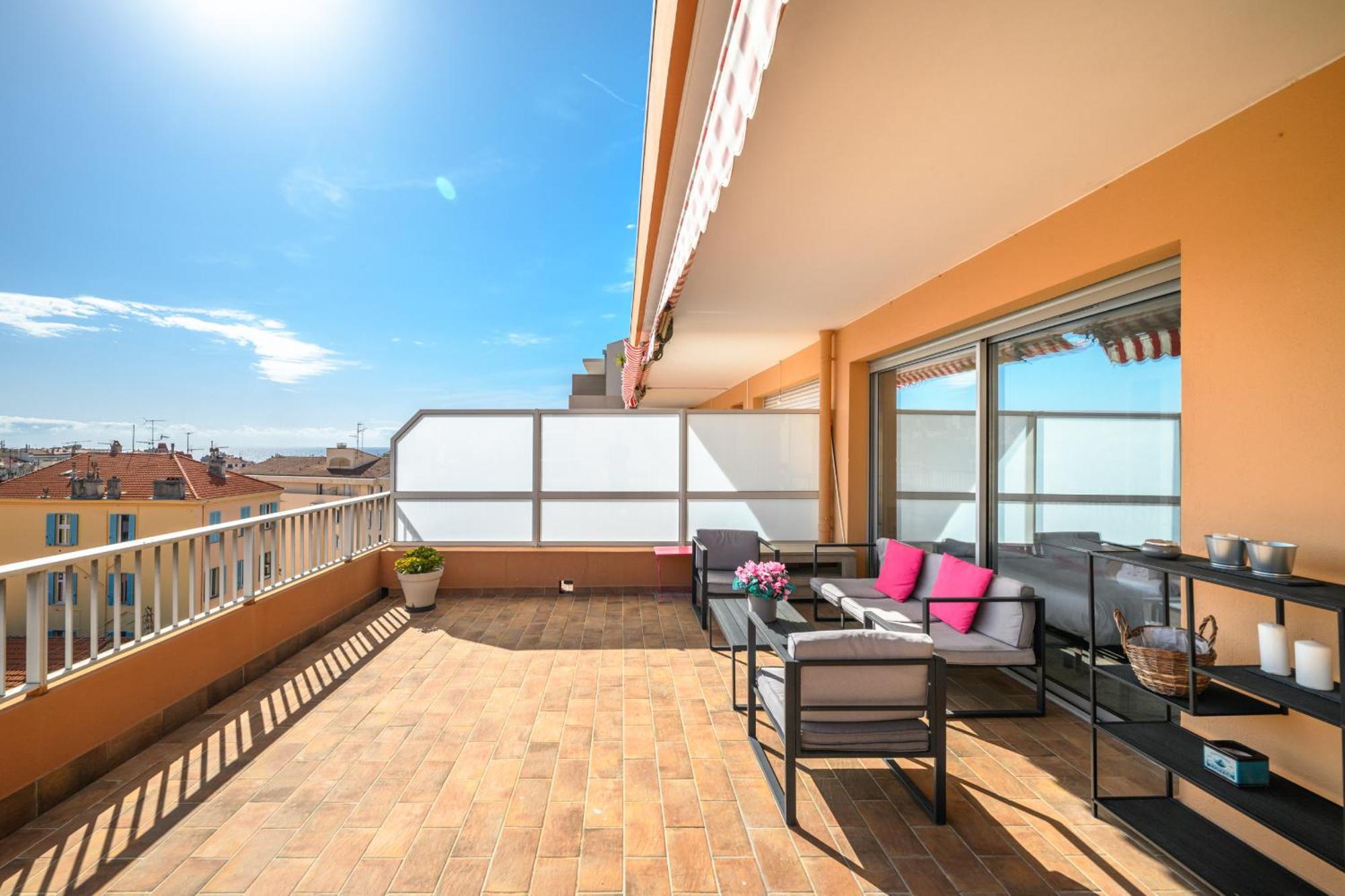 'L'Alicante Proche' Gare, Terrasse, Vue Mer Ментона Екстериор снимка