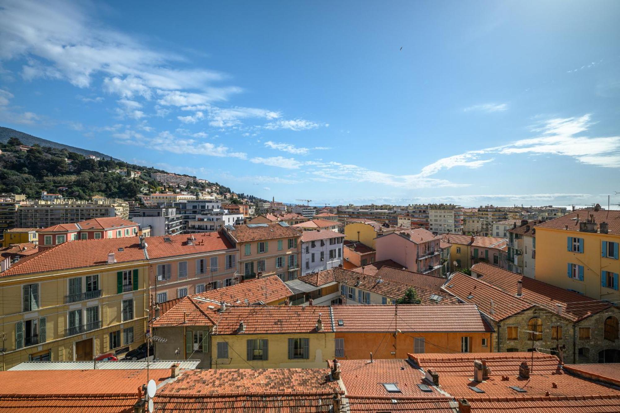 'L'Alicante Proche' Gare, Terrasse, Vue Mer Ментона Екстериор снимка
