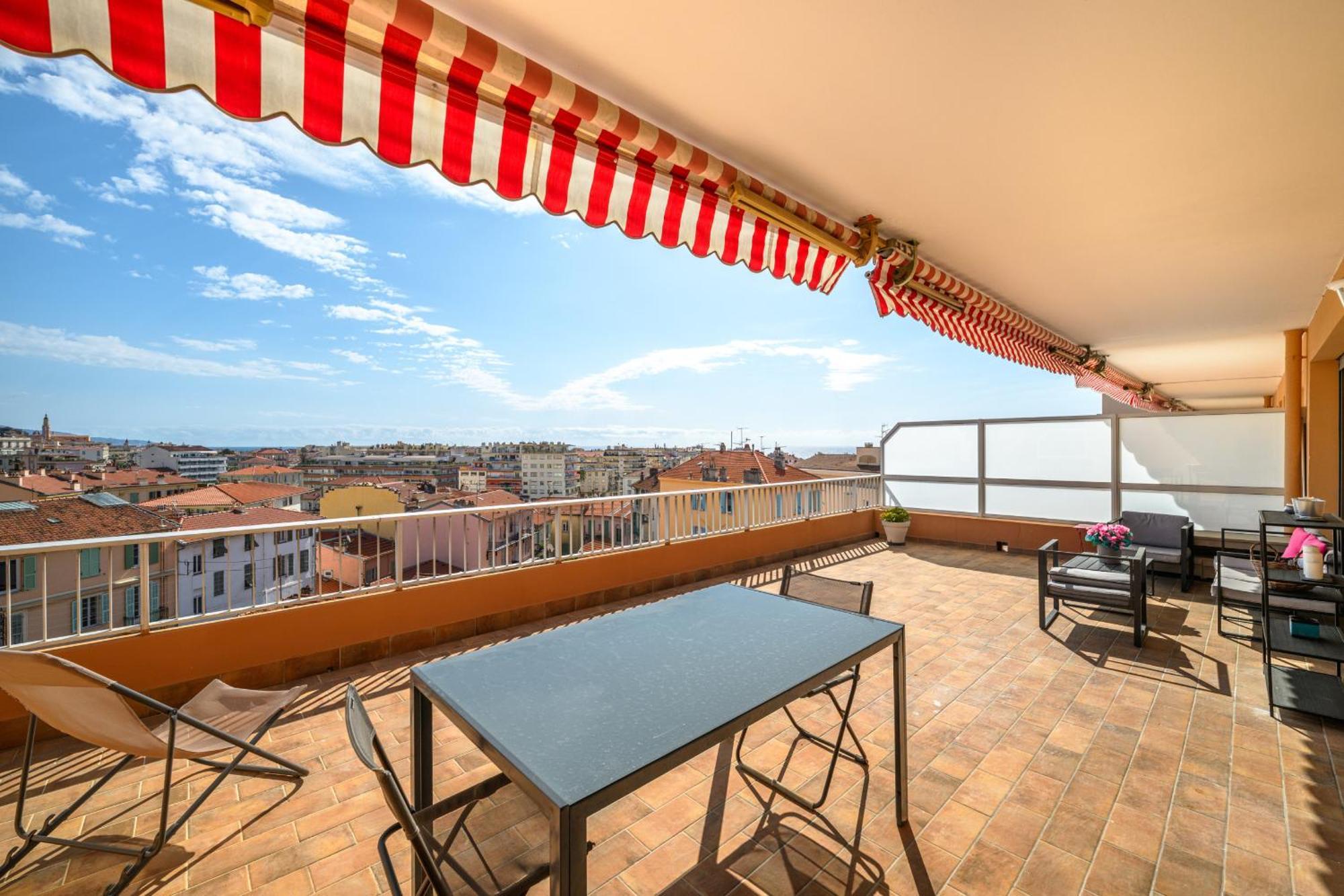 'L'Alicante Proche' Gare, Terrasse, Vue Mer Ментона Екстериор снимка
