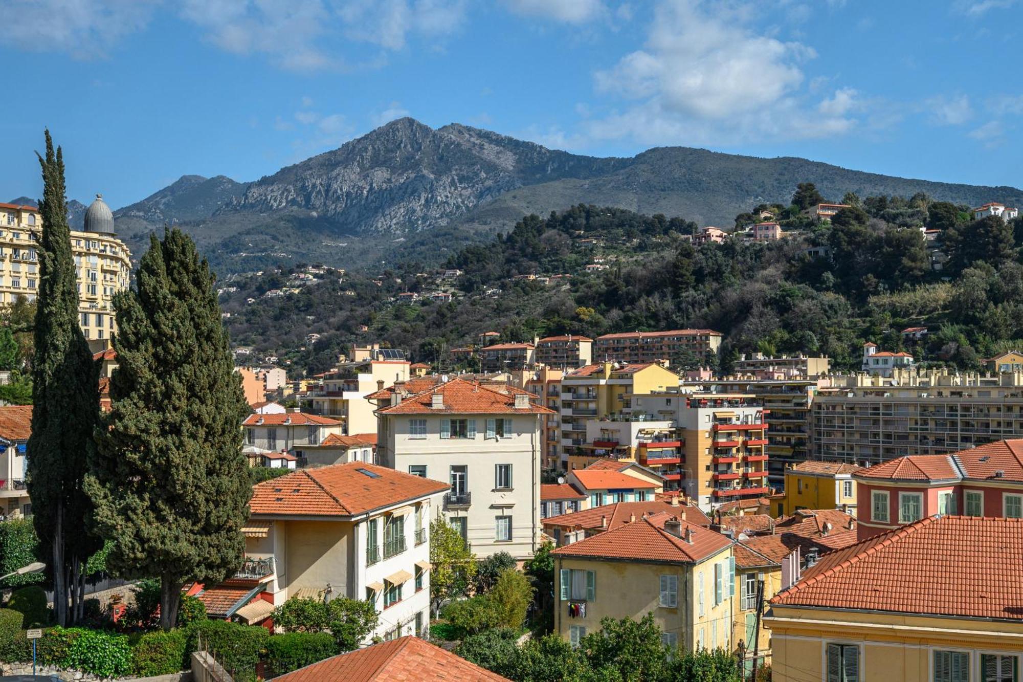 'L'Alicante Proche' Gare, Terrasse, Vue Mer Ментона Екстериор снимка